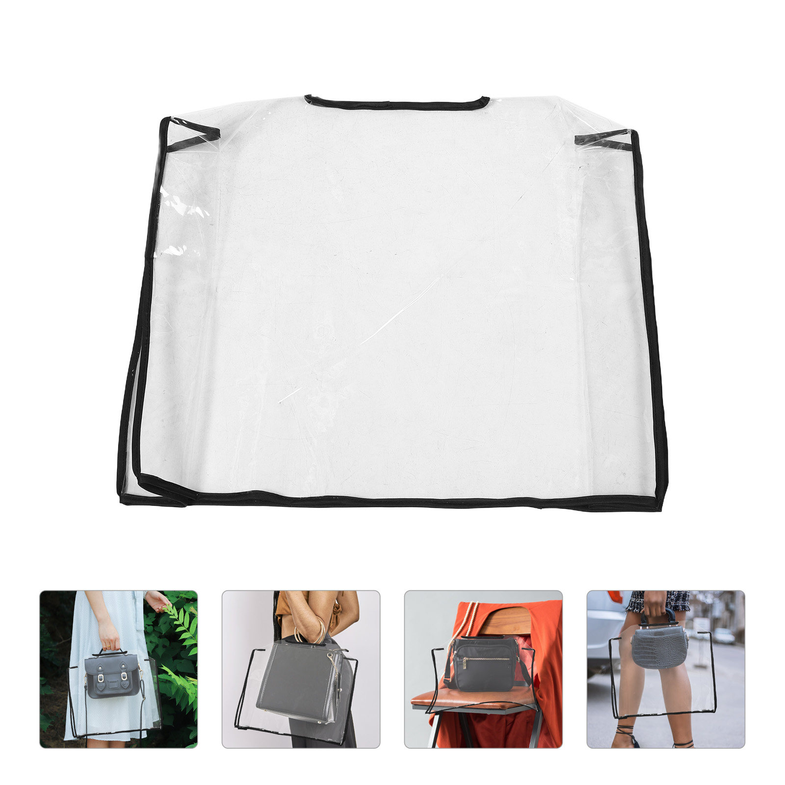Rain Cover Backpack - Eva Tote Bag Clear Handbag Dust