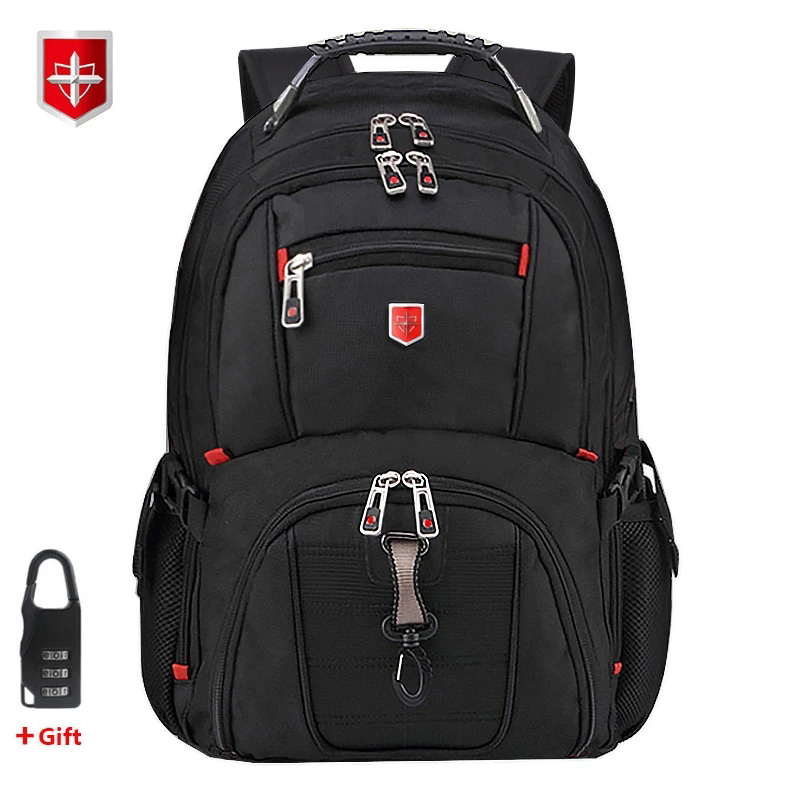 Laptop Backpack 15.6 - Waterproof Men's Swiss Backpack 15.6/17 Inch