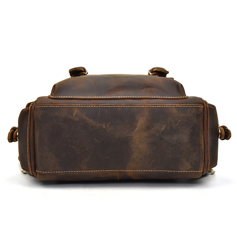 Crazy Horse Leather Backpack f - Leather Backpack Vintage 评论和价格