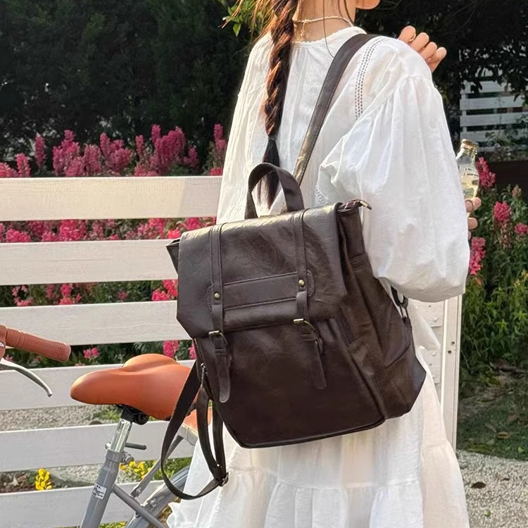 Women Casual Backpack PU Leath - Leather Backpack Vintage 评论和价格