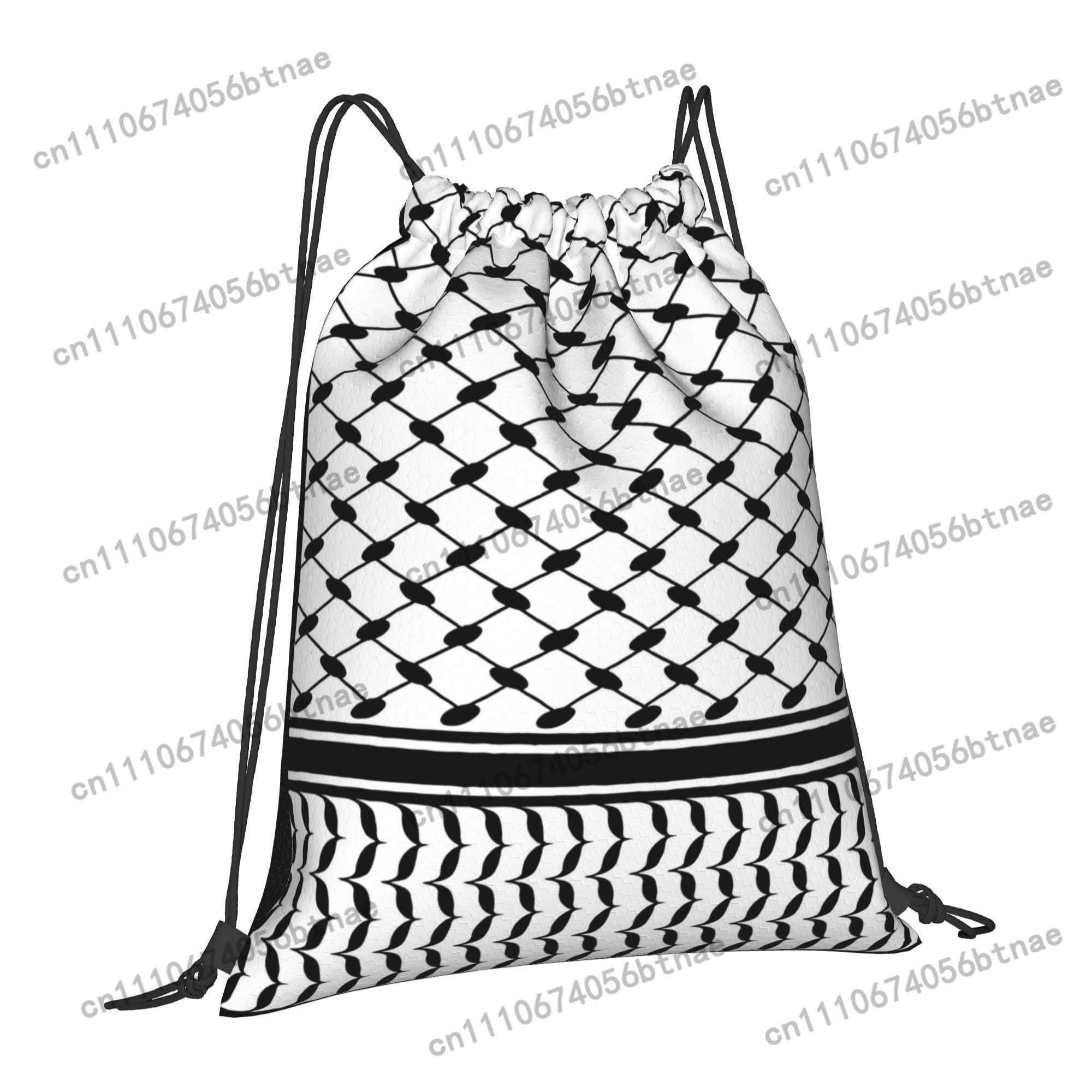 Kufiya Middle Eatern Pattern D - Drawstring Gym Bag 评论和价格