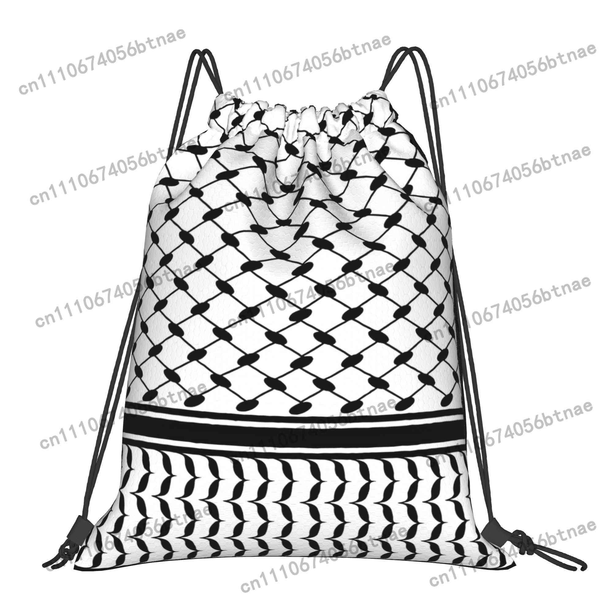 Kufiya Middle Eatern Pattern D - Drawstring Gym Bag 评论和价格