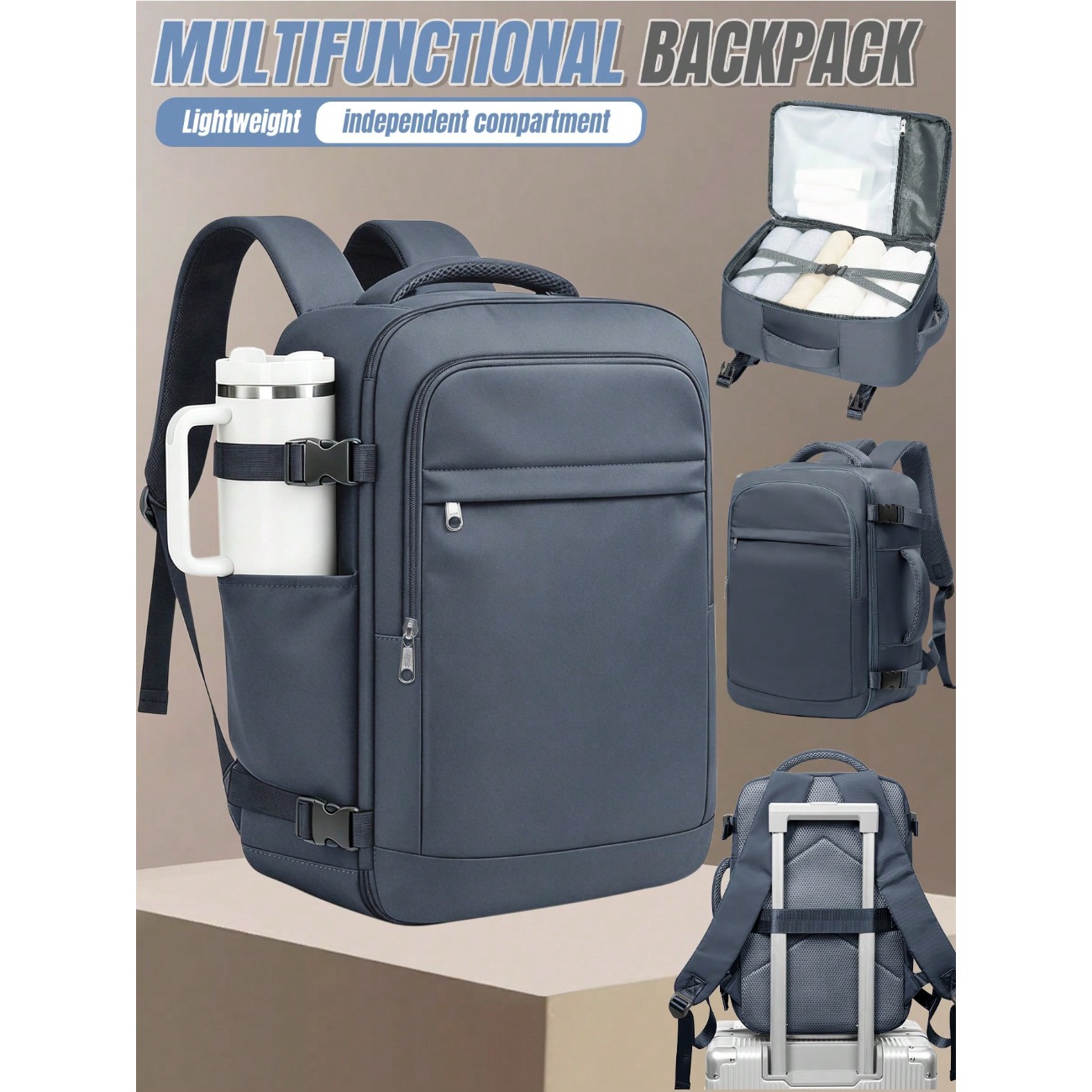 Lightweight Large Capacity Tra - Laptop Backpack 15.6 评论和价格