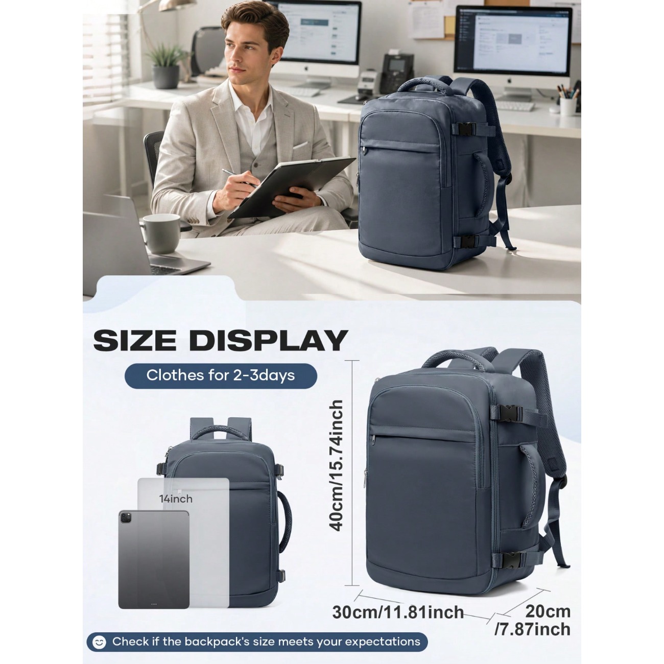 Lightweight Large Capacity Tra - Laptop Backpack 15.6 评论和价格