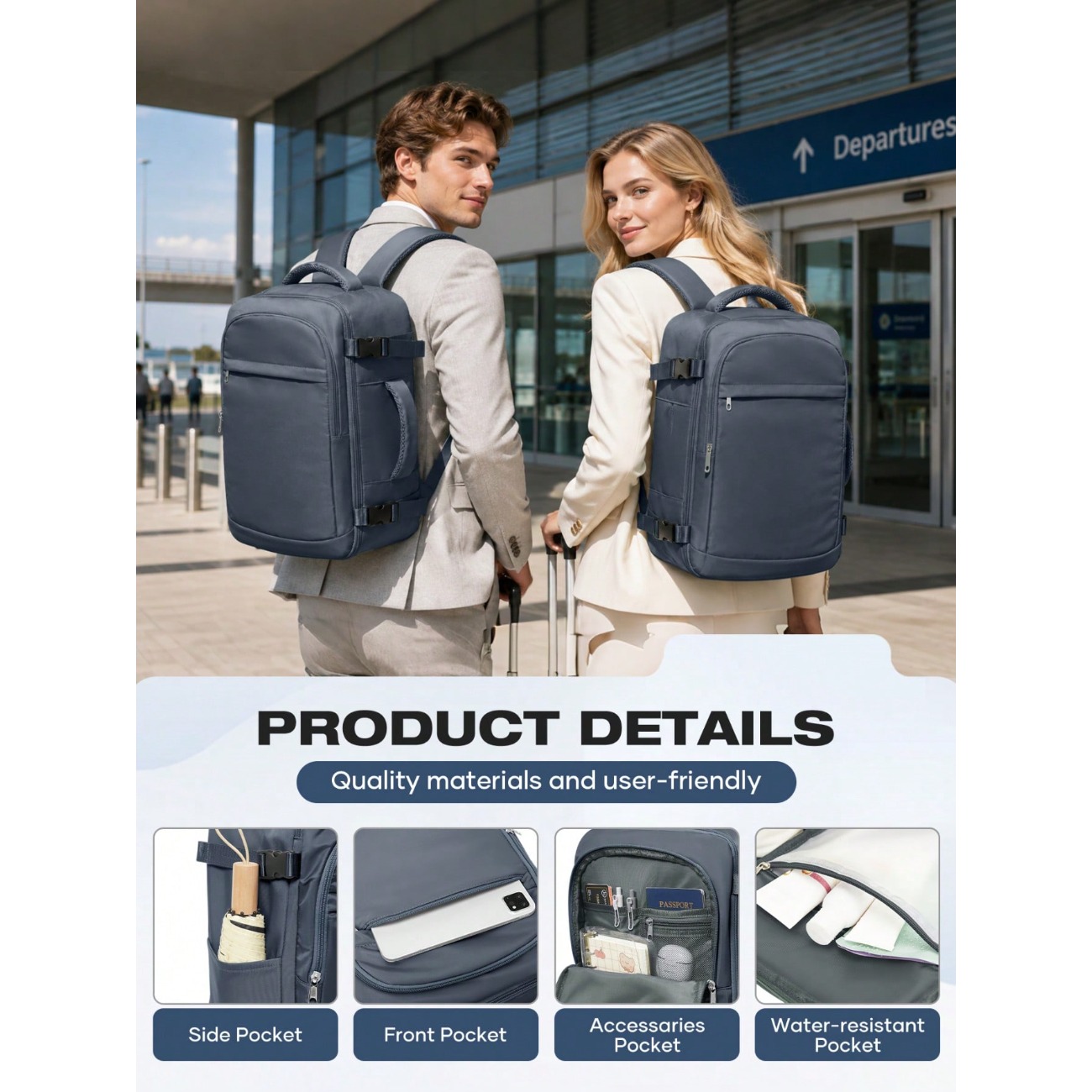 Lightweight Large Capacity Tra - Laptop Backpack 15.6 评论和价格