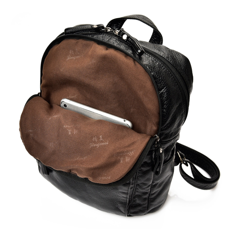 Washed Leather Backpack for Wo - Travel Backpack Anti Theft 评论和价格