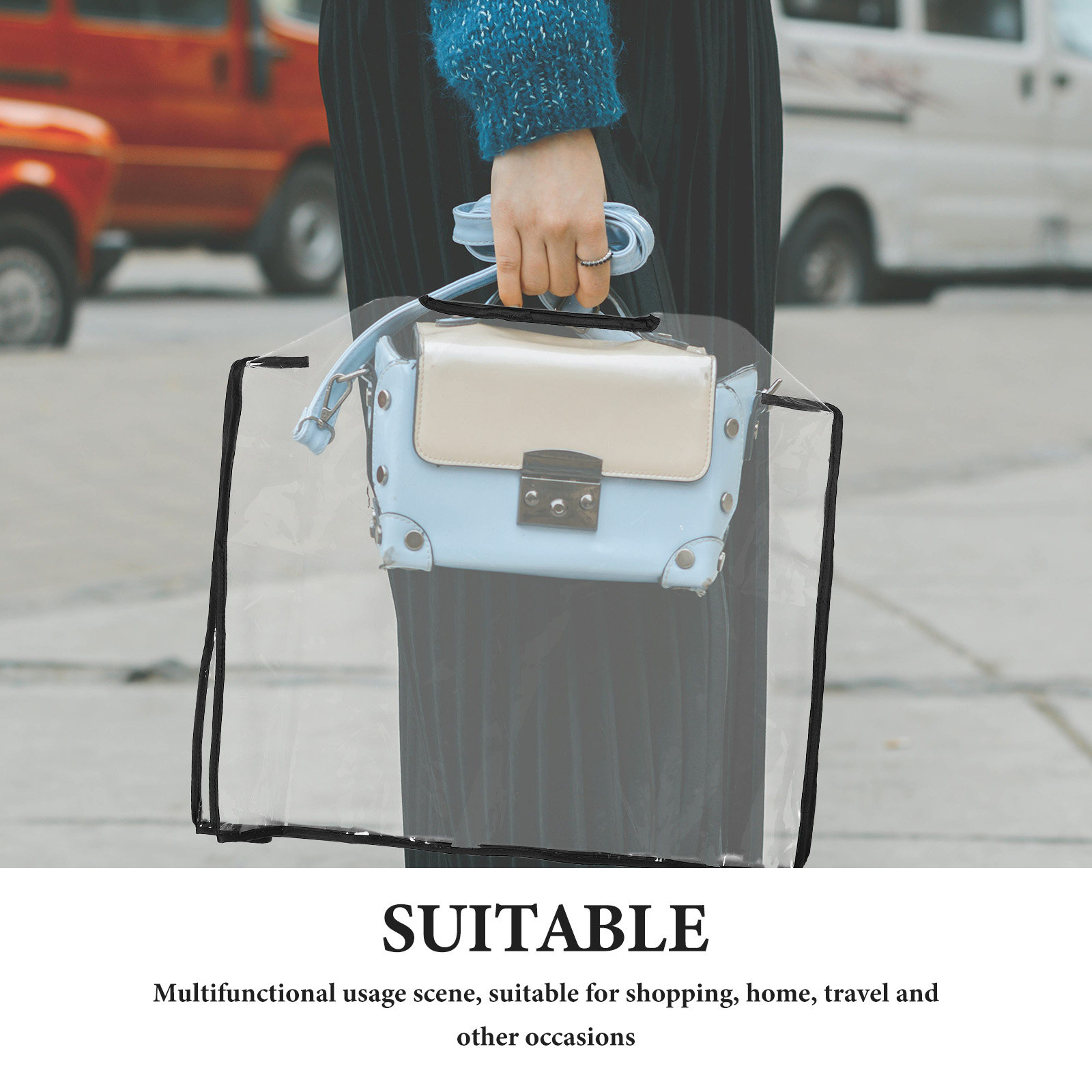 Eva Tote Bag Clear Handbag Dus - Rain Cover Backpack 评论和价格