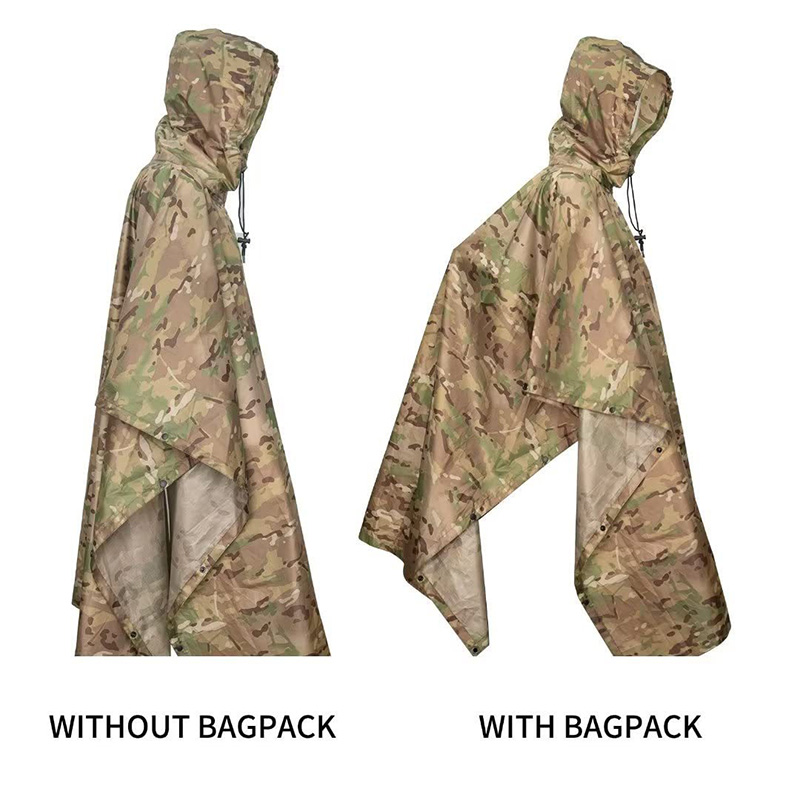 3 in 1 Raincoat Backpack Rain  - Rain Cover Backpack 评论和价格